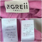 The Greii White Trim Terrycloth Cap Sleeves Popover Polo Top Small Retro Y2K Pink Photo 8