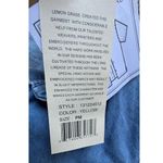 Vintage Lemon Grass Denim Floral Embroidered Shirt Chic Cottage Size PM Blue Size M Photo 9