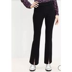 Loft Women's Size 2 Split Hem Flare Ponte Twill Pants Stretch Casual Business Photo 2