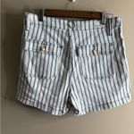 Judy Blue Navy and White Striped High Waist Shorts size large Photo 6