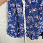 Sienna Sky  Blue Floral Puff Sleeve Dress Size Medium Photo 13