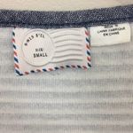 Anthropologie  Postmark Navy/White Striped Henley Split Tunic Photo 3