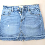 PacSun  27 Cotton Button Fly Denim Jeans Mini Skirt Photo 0