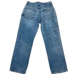 Y2K Cargo Distressed Baggy Wide Leg Jeans Size 6/8 Blue Photo 3