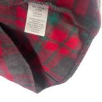 Natural Reflections Natural Reflections Women's Size Medium Red Grey Plaid Soft Flannel Button Up Photo 5