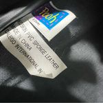 Disney Vintage Pooh black faux leather Backpack Winnie the Pooh embroider patch Photo 3