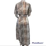 Peach Love California  small snake print maxi topper bathing suit cover up Photo 2