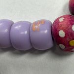 Assorted Stretch Bracelets 3 Piece Shades of Purple Dangle Charms Cross Crown Photo 11