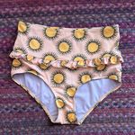 Kortni Jeane  SUN PRINT RUFFLE HIGH RISE BIKINI BOTTOMS Photo 0