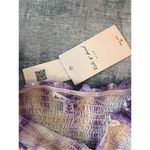 NWT! Kiwi + Punch Purple White Tie Dye Short Sleeve Tube Crop Top Small Purple Photo 2