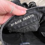 American Eagle Black Crochet Denim Shorts Photo 4