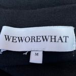 We Wore What Black Short Sleeve Scoop Neck Stretch Cropped T Shirt Tee Top Size M Photo 2