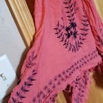 Free People Meadows of Medallion coral dress/ tunic, coverup- embroidered Photo 2