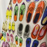 Karen Kane Shoe Novelty Handkerchief Scoop Neck Sleeveless Tank Top XS White Photo 9