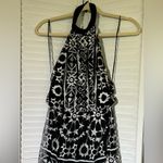 Venus size 2 halter maxi dress hi low lace black and white Photo 4