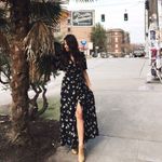 ✨ ITALIAN GARDEN BLACK FLORAL PRINT WRAP DRESS✨ Black Photo 5