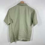 Ravel Sage Green Ramie Button Front Shirt Women's 1X Textured Short Sleeve Top Size undefined Photo 2