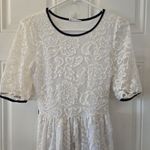 Reborn J White Lace Maxi Dress Womens Size Small Vintage Modest Style USA Made Photo 1