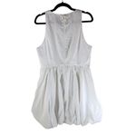J.Crew  Womens Bubble Skirt A-line Mini Dress Cotton Poplin White 6 Photo 1