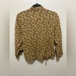 Doen Isle Wrap Top Golden Mesa Floral Size Medium Rare Find Slow Fashion Brown Photo 3