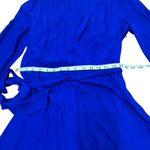 Karen Millen Blue Knot Waist Fit Flare Long Sleeves Formal Casual Dress 10 Photo 10