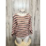 Anthropologie Postmark Malu Striped Sweater medium Multi color space dye Photo 2