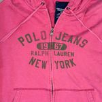 Ralph Lauren VTG Polo Jeans Co 1967 Pink Zip Hoodie Juniors L Preppy (women xs) Photo 3