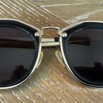KAREN WALKER Bounty Black Gold 47mm Frame Sunglasses 1701424 MSRP $280 Size OS Photo 4