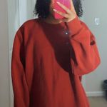 IZOD Burnt Red Basic Crewneck  Photo 1