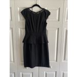 Chetta B  Womens 6 Black Dress Peplum Pencil Skirt Dress Event Gala Litlte Black Photo 4