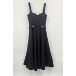 Alexis NWT Fiore Dress in Black Midi A-Line Wool Size Large Photo 7
