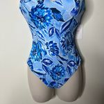 ANDIE  The Baia Pullover One Piece Swimsuit Floral Blue Womens XS NEW Photo 2