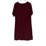 SheIn  Curve 4XL Red Lune Twist Front V Neck Tshirt Dress Office Corporate Work Photo 2