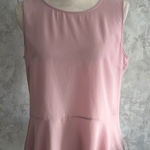 Talbots  Light Purple Sheer Peplum Tank Top Size 12 Petite Photo 0