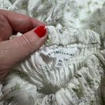 Celebrity Pink  Cottagecore Green and White Puffy Sleeve Dress - Size XXL Photo 4