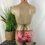 Guess Salmon Pink Floral Bikini Swim Suit Set M Photo 2