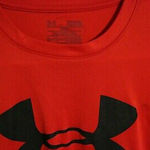 Under Armour Mens Size Medium Heat gear Red WorkOut Shirt Logo Training Gym Tee Photo 5