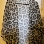New Beautiful sheer short sleeve duster Leopard & Calla Lillys One Size Size undefined Photo 0