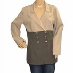 Vintage Victoria Ashley Double Breasted Blazer Tan Olive Green Medium? Photo 0