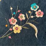 Blair  denim embroidered boho denim jean skirt Size large Photo 2