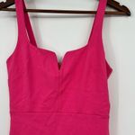 4SI3NNA hot pink fuchsia sleeveless mini dress v bar square neck party size XS Photo 5