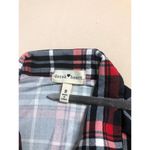 Derek Heart Shirt Dress Women Small Red Black Plaid Long Sleeve Stretch Casual Photo 3