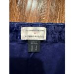 Anthropologie the essential skinny burnout velvet pant purple size 8 Photo 2