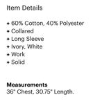 Roamans White Half Sleeve Button Down Shirt Womens 16 W Classic Preppy Basic Size 16W Photo 2