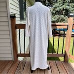 Aria VTG Winter Nightgown Long Sleeve Yellow Embroidered Flowers Medium Warm Photo 3