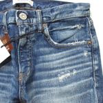 NWT Moussy Vintage Pritchard Skinny in Blue Distressed Stretch Jeans 26 $350 Photo 2