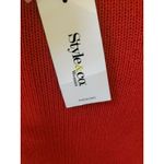 Style and Co Babydoll Sweater Berry Punch Size 1X Red Photo 5