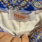 Renee C. Blue Jessica Printed Swing Skirt Sz MP NWT Photo 3