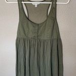 American Eagle olive green mesh racerback tank top women's size small Photo 0