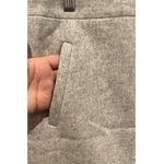 J.Crew Light Gray Marled Wool Blend Front Zip Pockets Mini Skirt Photo 2